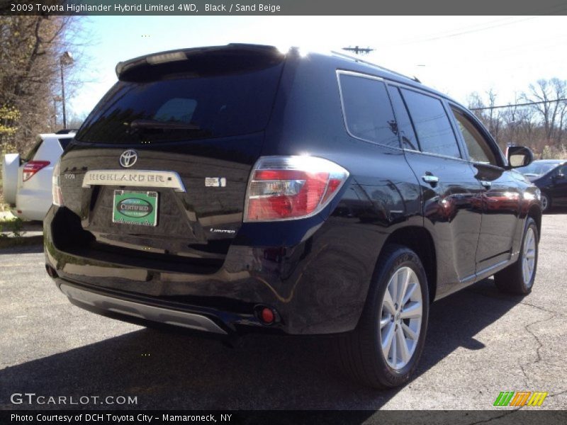 Black / Sand Beige 2009 Toyota Highlander Hybrid Limited 4WD