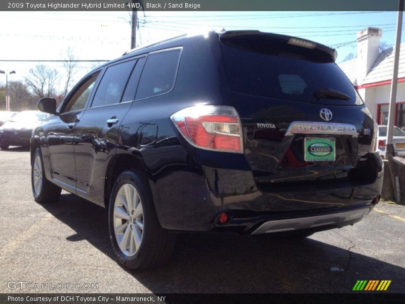 Black / Sand Beige 2009 Toyota Highlander Hybrid Limited 4WD