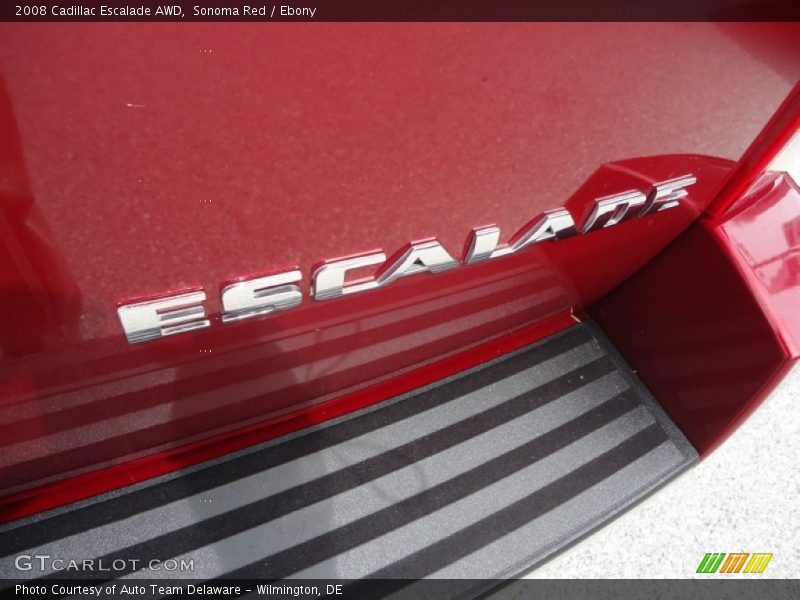 Sonoma Red / Ebony 2008 Cadillac Escalade AWD