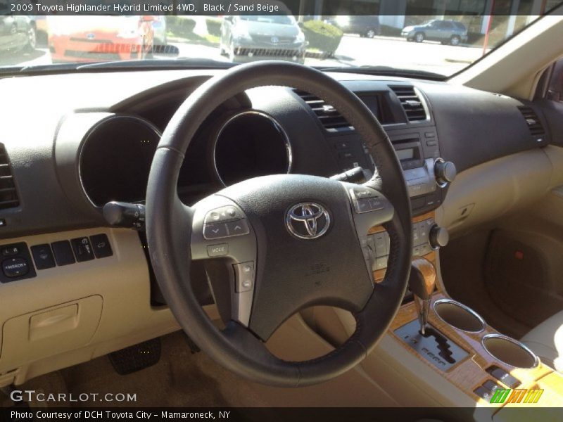 Black / Sand Beige 2009 Toyota Highlander Hybrid Limited 4WD