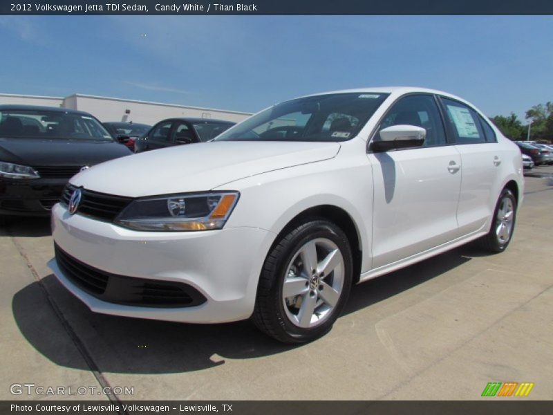 Candy White / Titan Black 2012 Volkswagen Jetta TDI Sedan