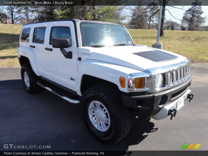 Birch White / Ebony Black 2008 Hummer H3