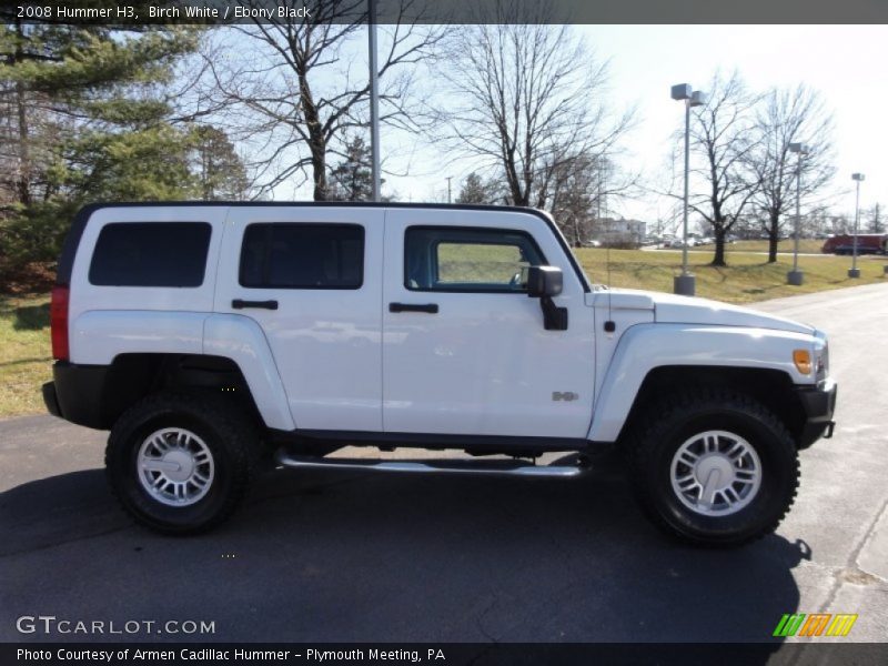 Birch White / Ebony Black 2008 Hummer H3