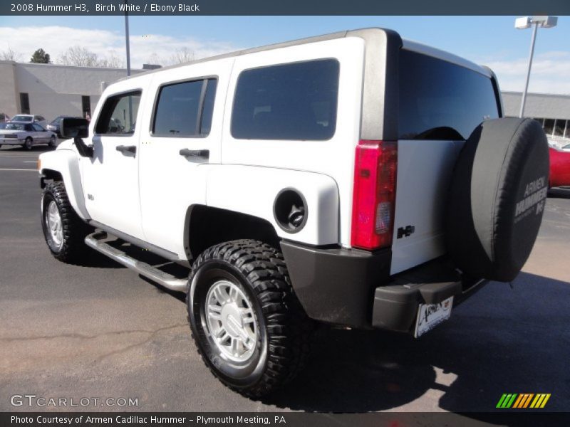 Birch White / Ebony Black 2008 Hummer H3