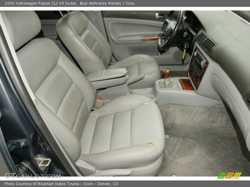 Blue Anthracite Metallic / Grey 2000 Volkswagen Passat GLS V6 Sedan