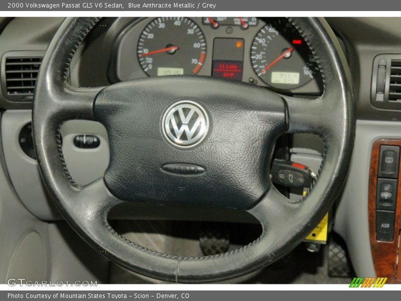 Blue Anthracite Metallic / Grey 2000 Volkswagen Passat GLS V6 Sedan