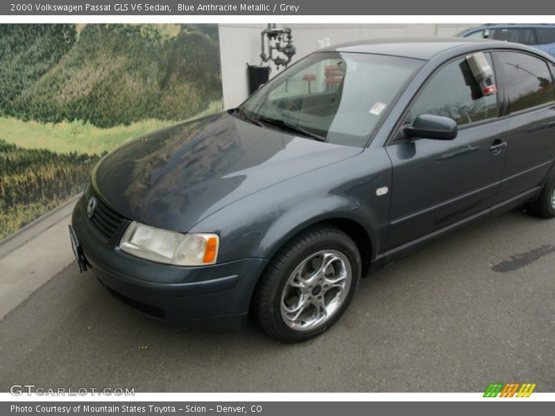 Blue Anthracite Metallic / Grey 2000 Volkswagen Passat GLS V6 Sedan