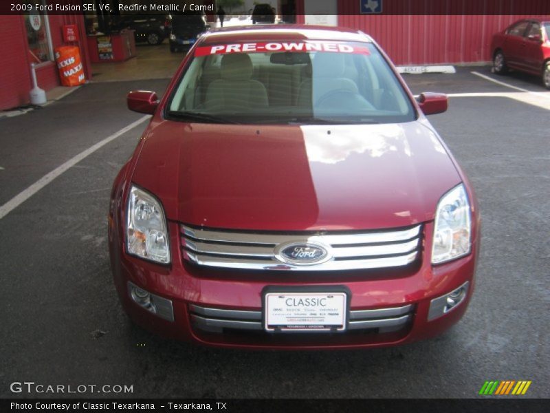 Redfire Metallic / Camel 2009 Ford Fusion SEL V6