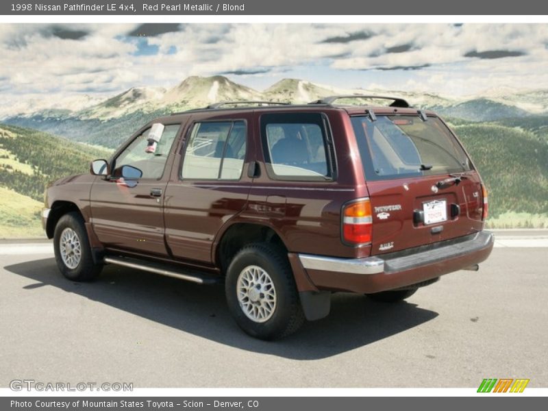 Red Pearl Metallic / Blond 1998 Nissan Pathfinder LE 4x4
