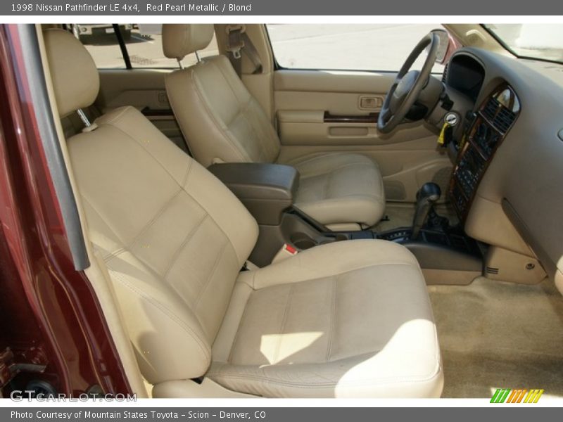 Red Pearl Metallic / Blond 1998 Nissan Pathfinder LE 4x4