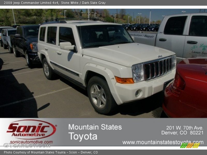 Stone White / Dark Slate Gray 2009 Jeep Commander Limited 4x4