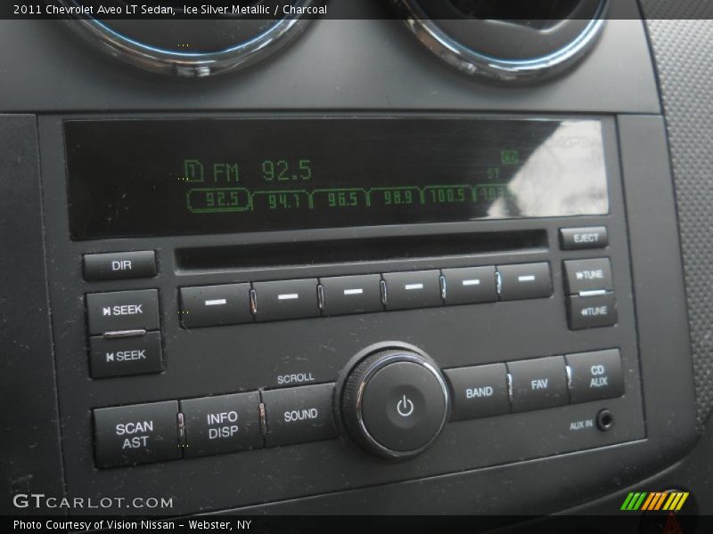 Ice Silver Metallic / Charcoal 2011 Chevrolet Aveo LT Sedan