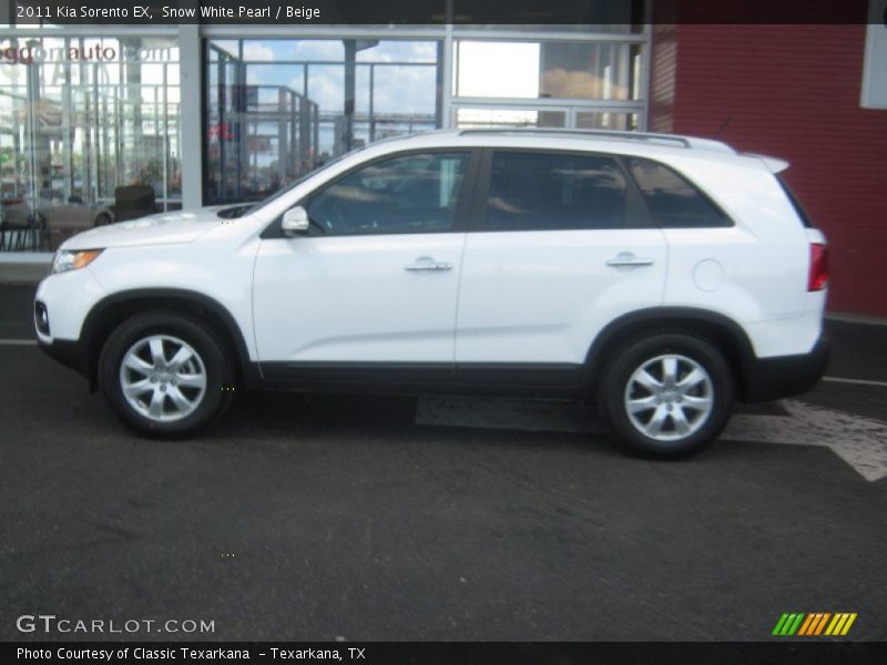 Snow White Pearl / Beige 2011 Kia Sorento EX