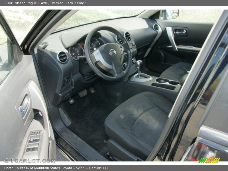 Wicked Black / Black 2008 Nissan Rogue S AWD