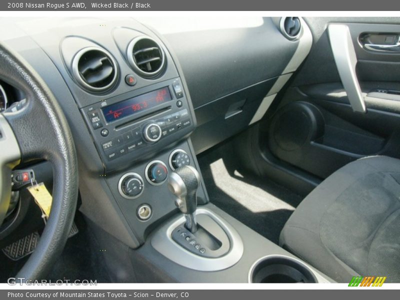 Wicked Black / Black 2008 Nissan Rogue S AWD
