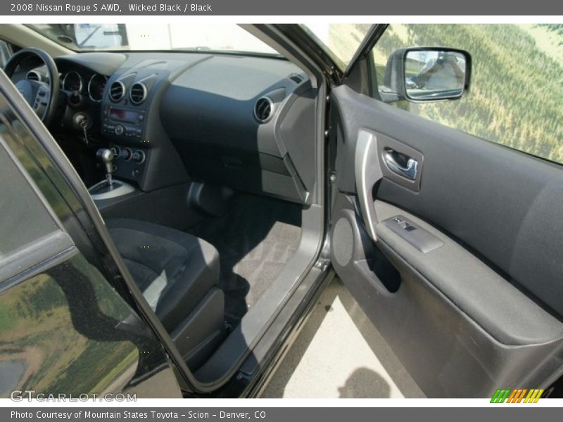 Wicked Black / Black 2008 Nissan Rogue S AWD
