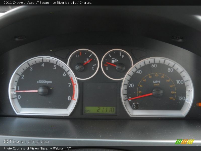 Ice Silver Metallic / Charcoal 2011 Chevrolet Aveo LT Sedan