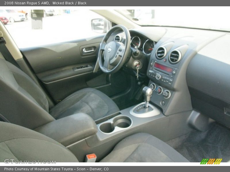 Wicked Black / Black 2008 Nissan Rogue S AWD