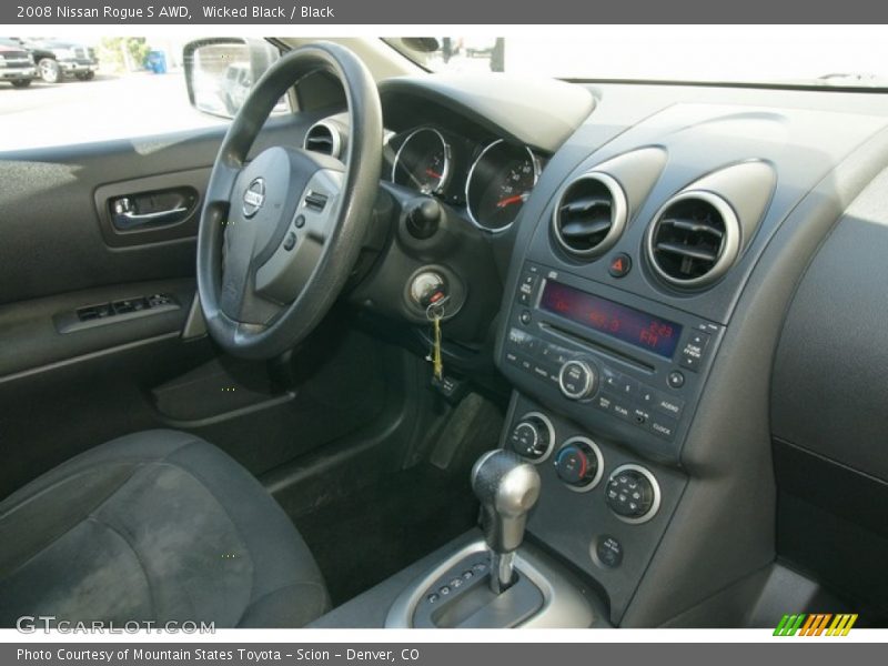 Wicked Black / Black 2008 Nissan Rogue S AWD