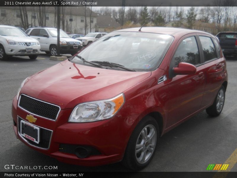 Sport Red / Charcoal 2011 Chevrolet Aveo Aveo5 LT