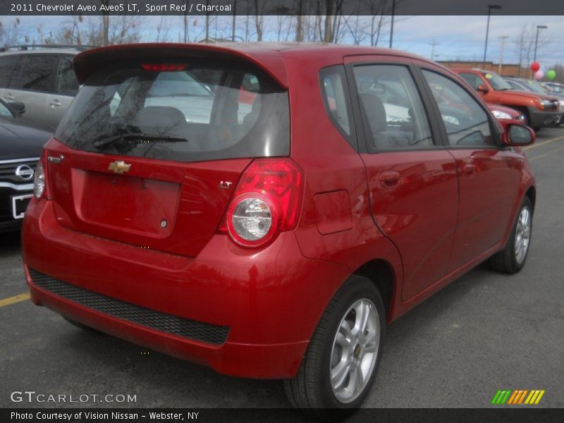 Sport Red / Charcoal 2011 Chevrolet Aveo Aveo5 LT
