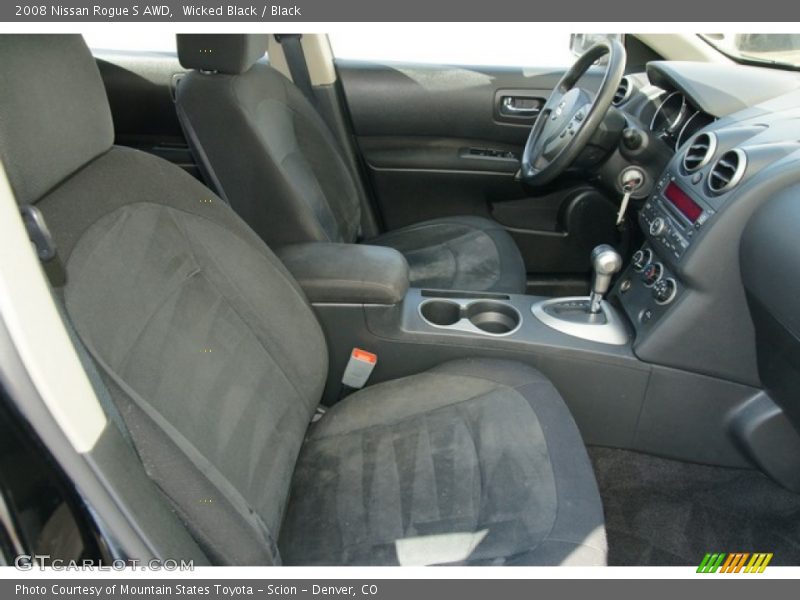 Wicked Black / Black 2008 Nissan Rogue S AWD