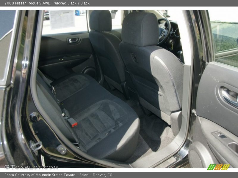 Wicked Black / Black 2008 Nissan Rogue S AWD