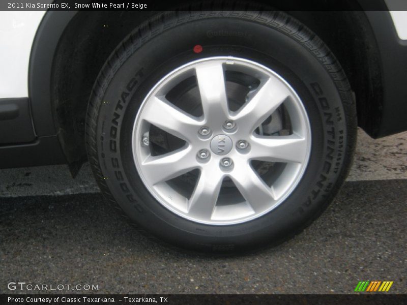 Snow White Pearl / Beige 2011 Kia Sorento EX