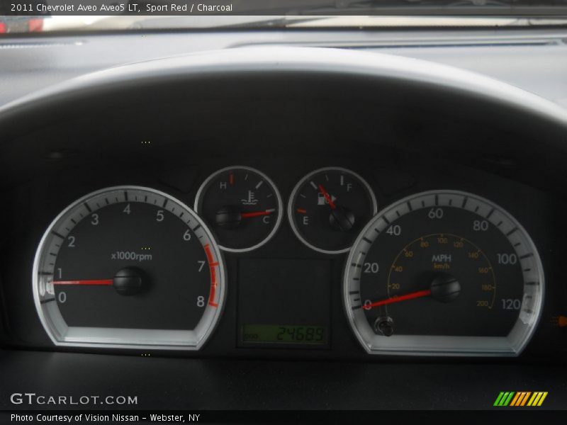 Sport Red / Charcoal 2011 Chevrolet Aveo Aveo5 LT