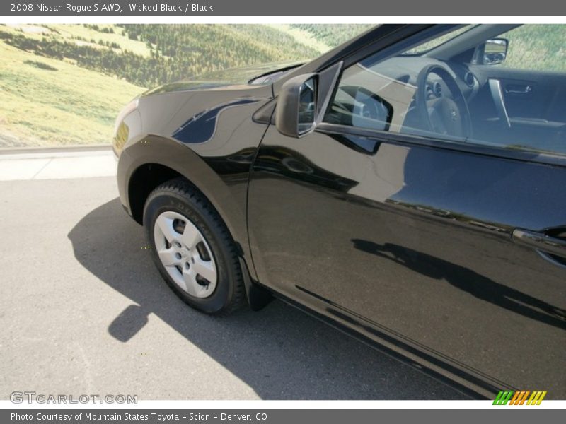 Wicked Black / Black 2008 Nissan Rogue S AWD