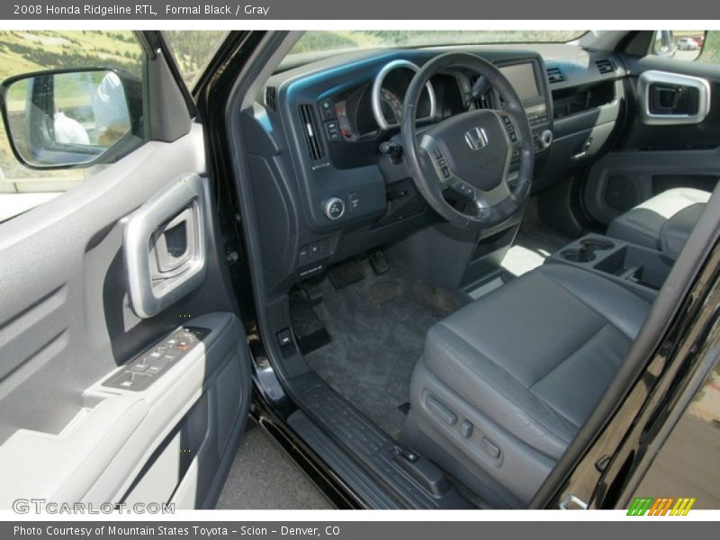 Formal Black / Gray 2008 Honda Ridgeline RTL