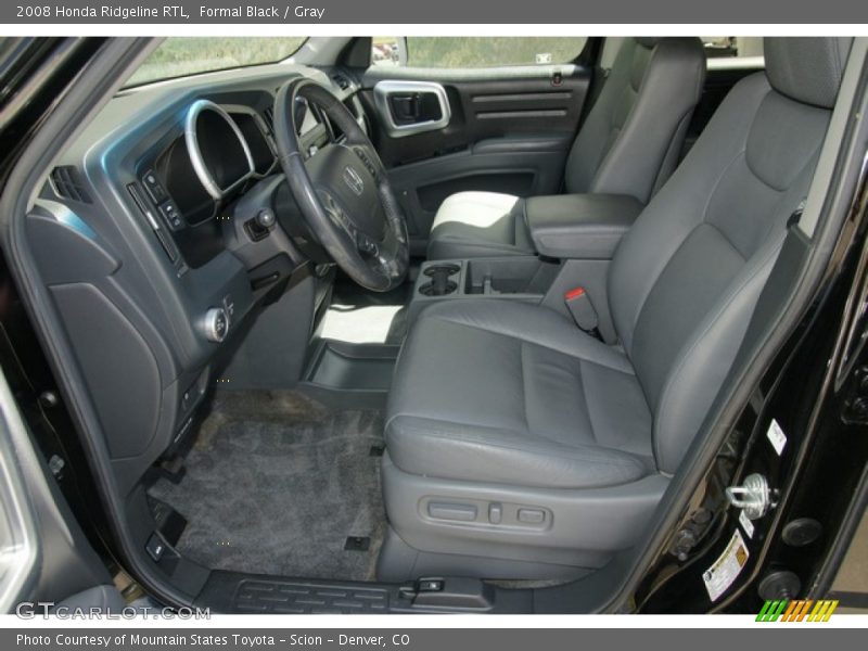 Formal Black / Gray 2008 Honda Ridgeline RTL