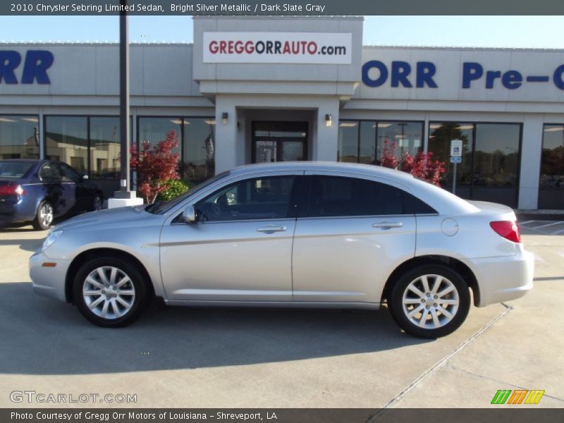 Bright Silver Metallic / Dark Slate Gray 2010 Chrysler Sebring Limited Sedan