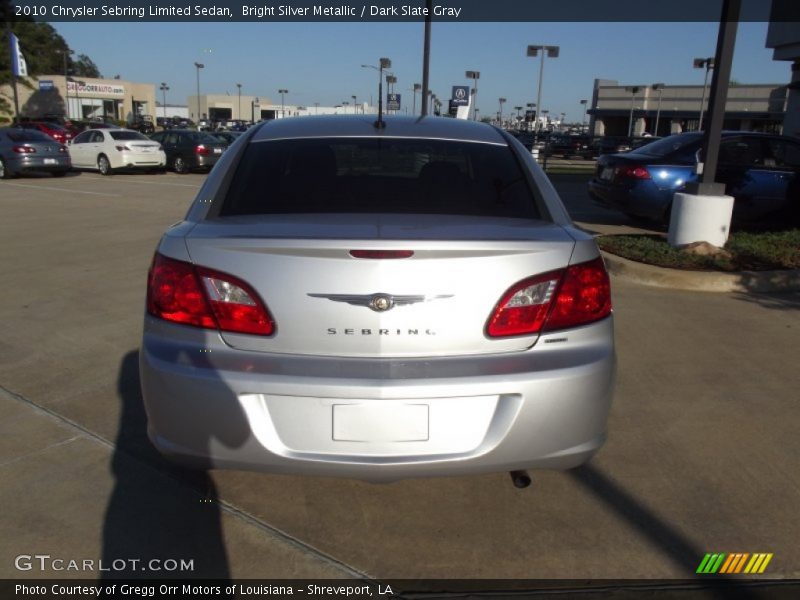 Bright Silver Metallic / Dark Slate Gray 2010 Chrysler Sebring Limited Sedan