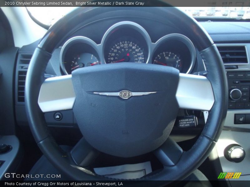 Bright Silver Metallic / Dark Slate Gray 2010 Chrysler Sebring Limited Sedan