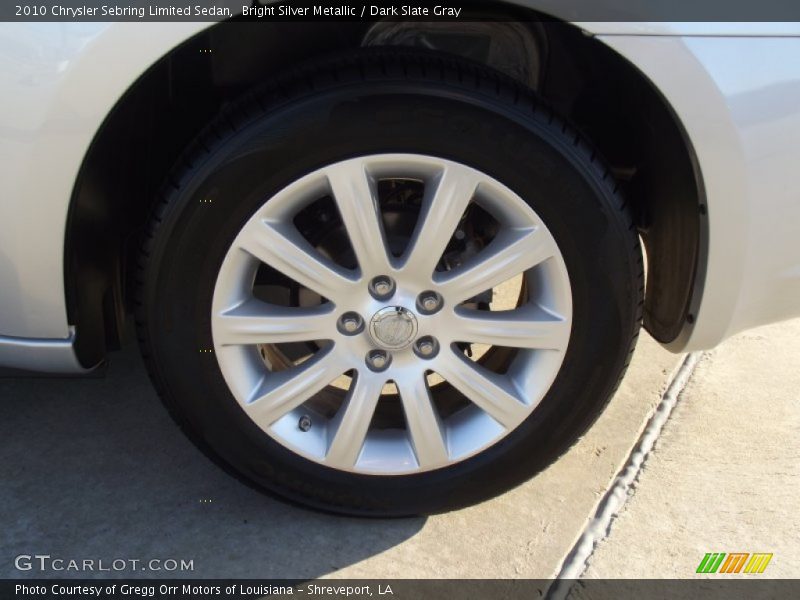 Bright Silver Metallic / Dark Slate Gray 2010 Chrysler Sebring Limited Sedan