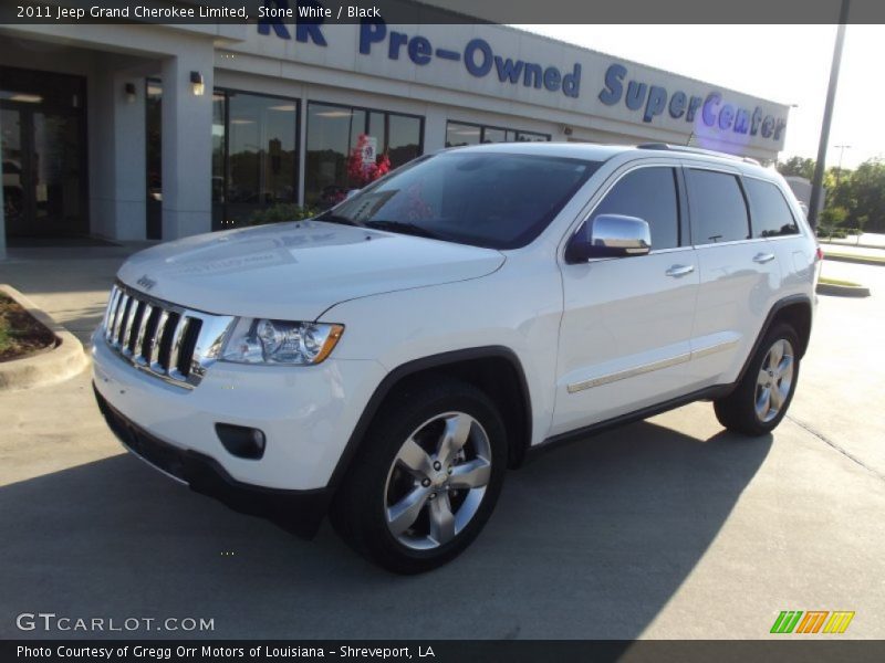 Stone White / Black 2011 Jeep Grand Cherokee Limited