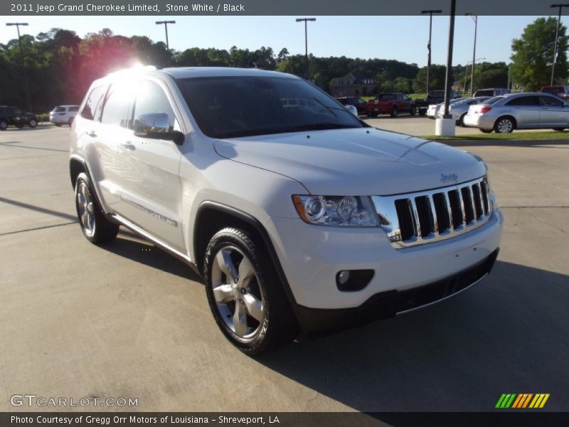 Stone White / Black 2011 Jeep Grand Cherokee Limited