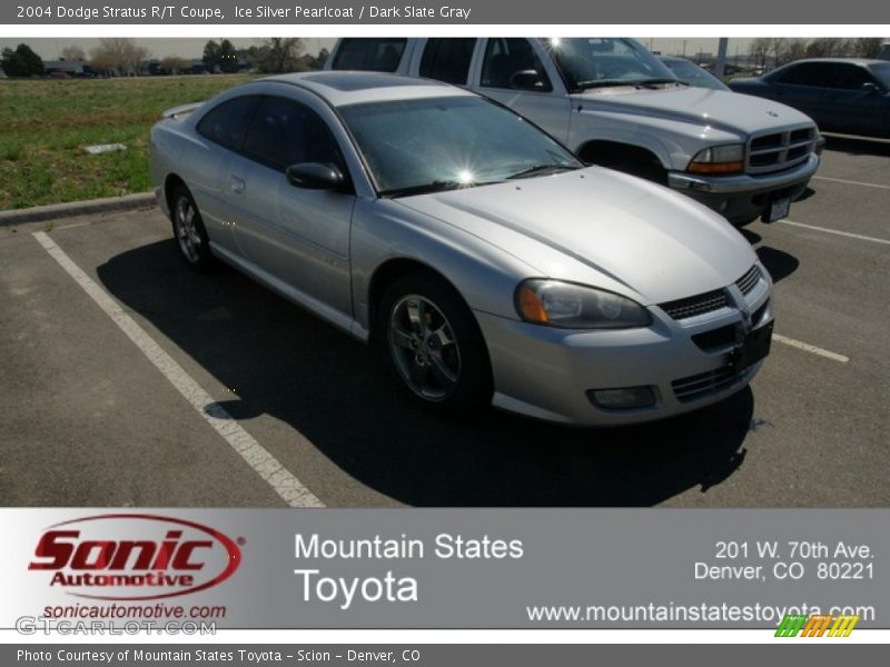 Ice Silver Pearlcoat / Dark Slate Gray 2004 Dodge Stratus R/T Coupe