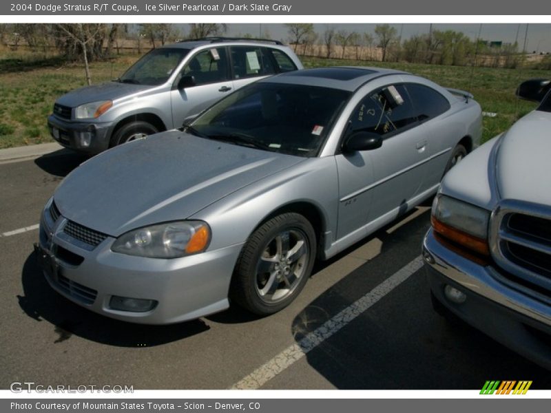 Ice Silver Pearlcoat / Dark Slate Gray 2004 Dodge Stratus R/T Coupe