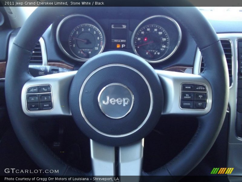 Stone White / Black 2011 Jeep Grand Cherokee Limited