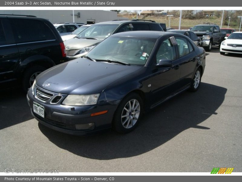Nocturne Blue Metallic / Slate Gray 2004 Saab 9-3 Arc Sedan