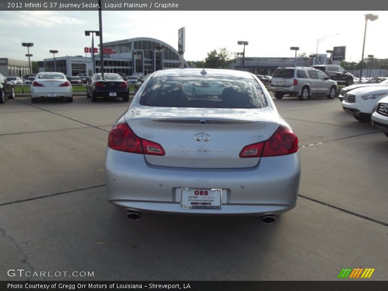 Liquid Platinum / Graphite 2012 Infiniti G 37 Journey Sedan