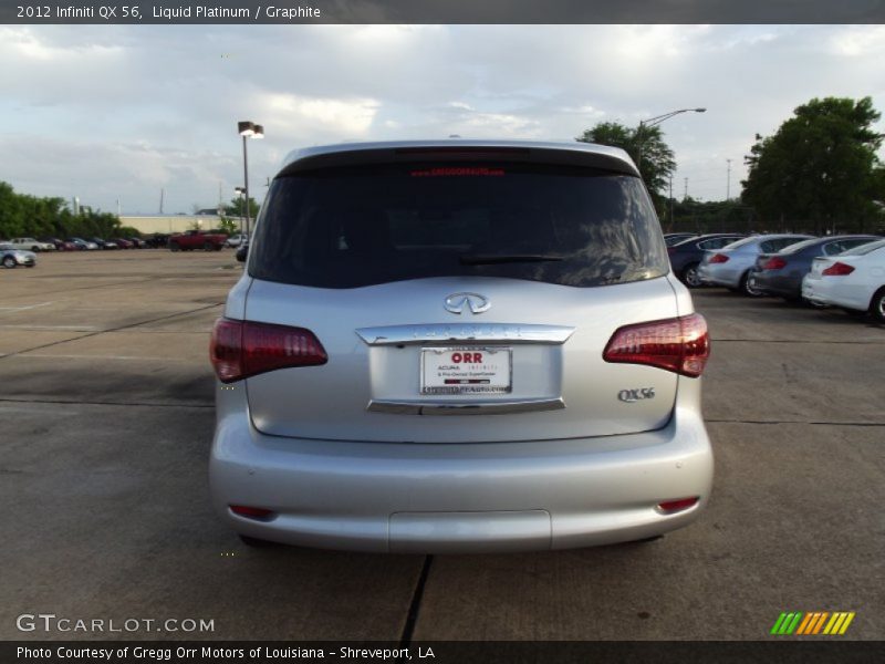 Liquid Platinum / Graphite 2012 Infiniti QX 56