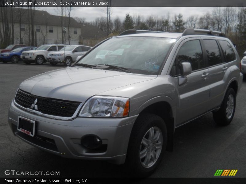 Quick Silver Metallic / Black 2011 Mitsubishi Endeavor LS
