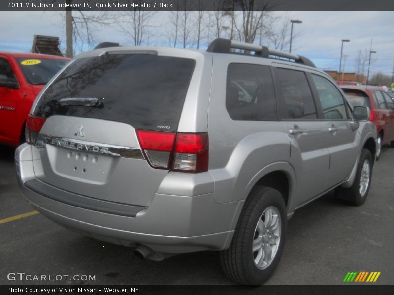 Quick Silver Metallic / Black 2011 Mitsubishi Endeavor LS