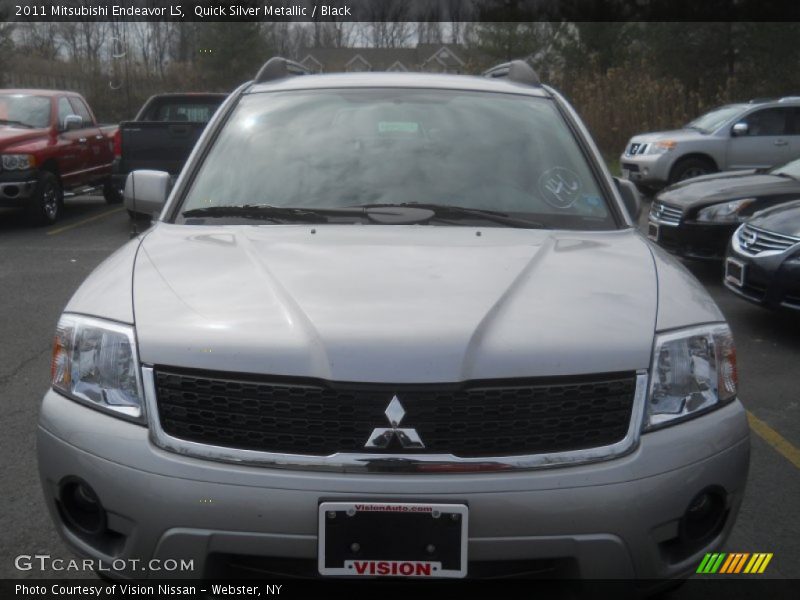 Quick Silver Metallic / Black 2011 Mitsubishi Endeavor LS