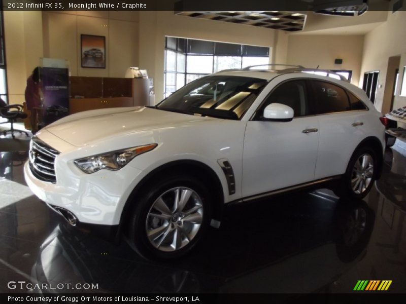 Moonlight White / Graphite 2012 Infiniti FX 35