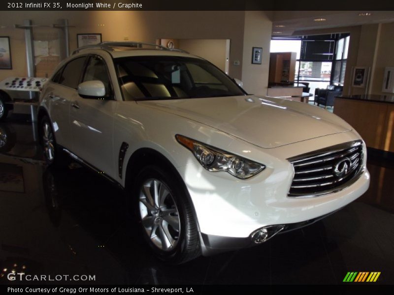 Moonlight White / Graphite 2012 Infiniti FX 35