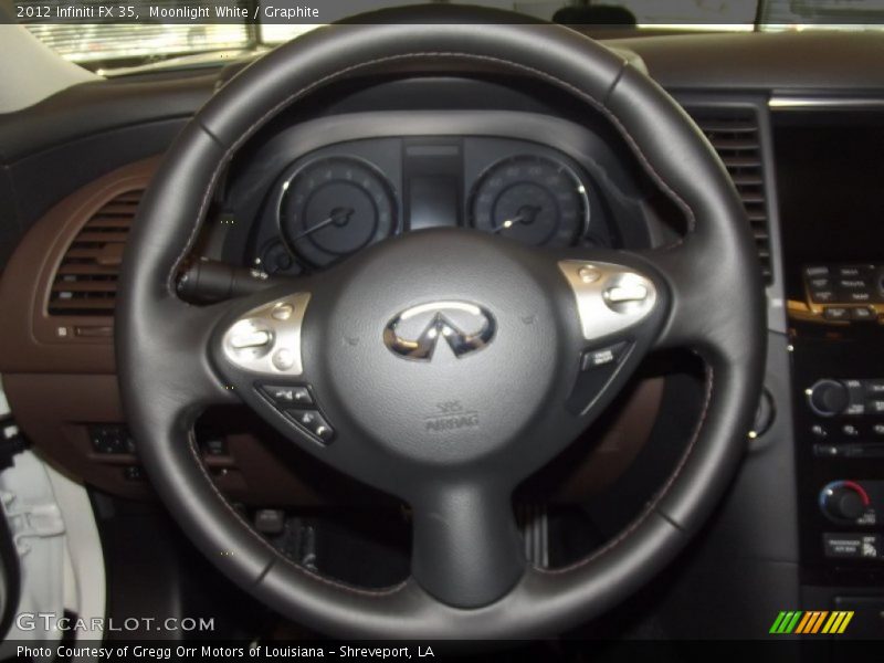 Moonlight White / Graphite 2012 Infiniti FX 35